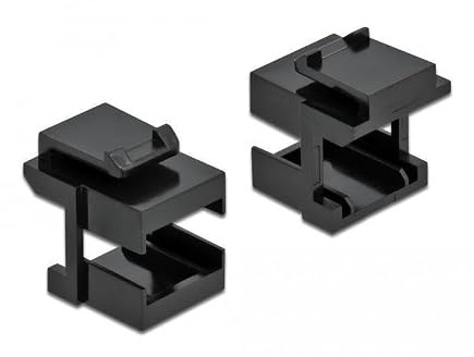 Delock Keystone Abdeckung schwarz für LWL Kupplungen 10 Stück