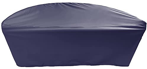 Premium Abdeckplane Sonneninsel Halbrund Ø B 185 x T 90 x H 75 cm Gartenmöbel Gartentisch Hülle Abdeckung Haube Schutzhülle Abdeckhaube 900 D, 500 g/m², 6.000 mm Wasserbeständigkeit Anthrazit