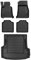 OMAC Fußmatten & Kofferraumwanne Set kompatibel mit BMW 3er F34 2013-2020 Gummi Schwarz 5X