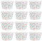 SOIMISS Coupe en Plastique Carton Dessert Dessert 100Pcs Paper Ice Cream TASS de Coupe Glace Jetable Coupe Glace avec Couvercle Jetable