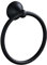 Anneau porte-serviette noir mat pour salle de bain, cuisine et bain - Support mural robuste en acier inoxydable