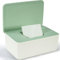 Boîte de Lingettes Humides Vert, Cheerhom Distributeur de Lingettes Humides pour Bébé, Boîte pour Papier Toilette Humide, Boîte de Lingettes Humides avec Couvercle
