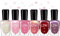 Nail Polish Set,6Pcs Nude Pink Red Nail Varnishes,Quick Dry & Long Lasting Nail Polish Pearlescent Nail Varnish Gel No Need UV Nail Paint for DIY Nail Art at Home for Women and Girls