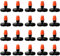 VooGenzek 20 Piezas Boquilla Atomizadora de Tres Vías para Tubo 4/7 mm, Boquillas de Niebla Ajustables, Boquilla de Atomización para Césped, para Césped, Jardín, Naranja