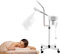 2 in 1 Gesichtsdampfer, Facial Steamer mit LED-Beleuchtung und Universalräder, Gesichtssauna Dampf Porenreiniger, 360° Drehbar, 680ml Wassertank, 800W Hoher Sprühleistung, für Zuhause Salon Spa