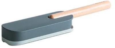 Cepillo Quitapelusas con Mango de Madera, Limpiador de Pelos de Mascotas, Color Gris