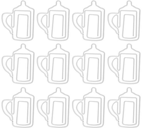 12 st flaskformade metallpappersklämmor Färgglada brevpapperstillbehör för skolkontor Organisering av dokument Bokmärke 3x3,5 cm 1,2x1,4in