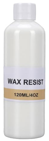 Qcwwy Réserve de Cire pour Glaçure de Poterie, Liquide de Masquage pour Céramique, 120 Ml, for Décoration de Poterie