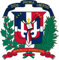 Werbetechnik Sotirios Papoutsis Auto Aufkleber DOMINIKANISCHE Republik - Wappen Sticker Konturgeschnitten (ca 11x11 cm)