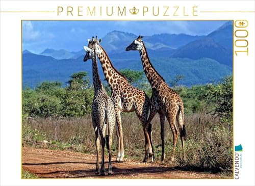 CALVENDO Puzzle Giraffen. Faszinierende Wildtiere Afrikas | 1000 Teile Lege-Größe 64 x 48 cm Foto-Puzzle für glückliche Stunden