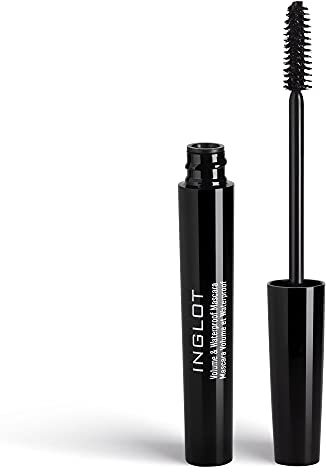 Inglot Voluminös und Wasserfest Mascara, Intensiv Schwarze Wimperntusche, Maximales Wimpernvolumen, Langanhaltenden Effekt, 8.5 ml