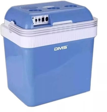 DMS® Kühlbox Kühltasche Gefriertasche 25L Getränkebox Wärmebox 12-24V LKW und PKW zum Kühlen und Warmhalten geeignet (Blau)