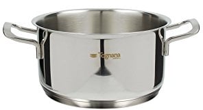 Tognana Vanitosa, Casseruola da 16 cm con 2 Manici, Acciaio Inossidabile, Argento