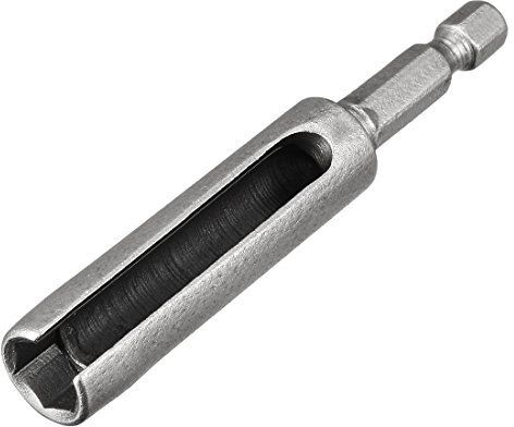 sourcing map 8mm Nut Driver, 1/4 Quick-Change Hex Shank Slotted Drill Bit Socket Wrench Tool, 3 Inch Length