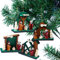 BRUBAKER 4-teiliges Set Bethlehem Krippen Holzanhänger - Baumschmuck Maria und Josef mit Jesus - Weihnachtsanhänger Christbaumschmuck aus Holz - Handbemalte Weihnachtsdeko