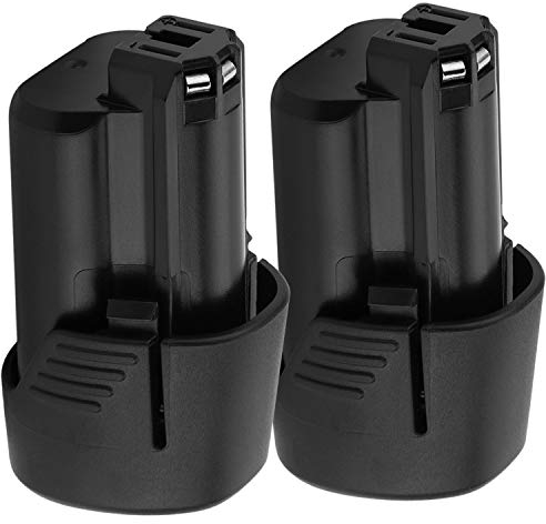 2X Shentec Li-ion 10.8V-12V 3000mAh Batteria di ricambio compatibile con Bosch BAT411 GBA12V30 BAT412 BAT413 BAT414 2607336013 2607336014