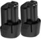 2X Shentec Li-ion 10.8V-12V 3000mAh Batteria di ricambio compatibile con Bosch BAT411 GBA12V30 BAT412 BAT413 BAT414 2607336013 2607336014