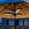 SPFTOY Outdoor Umbrella Patio Heater With 3 Heating Panels, Ip34 Waterproof Level Electric Free Standing Infrared Patio Heater for Pergola or Gazebo