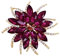 LAXPICOL Vintage Damen österreichische Kristall Elegante Blume Brosche Mohnblume Brosche Kranz Hochzeit Brosche Pin, Kristall, Strass