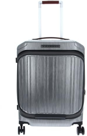 Piquadro PQ-Light Frame - Fast Check 4-Rollen-Kabinentrolley 15 55 cm Silber