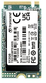 Transcend SSD MTE400S NVMe PCIe Gen3 x4 M.2 2242 da 512 GB TS512GMTE400S