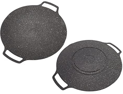 Parrilla Redonda para Barbacoa Coreana, Parrillas, Utensilios de Cocina, Parrilla para Barbacoa, Sartén para Estufa, Sartén Circular, Placa para Barbacoa Coreana, Utensilios para (Tipo Universal 30cm)