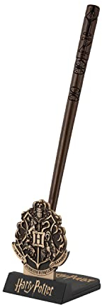 Cinereplicas Harry Potter - Zauberstab Stift mit Ständer & Lenticular Lesezeichen - Offizielle Lizenz (Cedric Diggory)