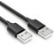 CABLEPELADO Cable USB 2.0 Super Speed | Cable USB Datos Tipo A Macho Macho | Velocidad hasta 480 Mbps para Ordenador, TV Box, HDD Externo, Base de Ventilación, Hub USB, Raspberry Pi | Negro | 3 Metros