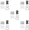 5 set of Road Bike Number Plate Holder Cycling Race Cards Bracket Fixed Rear Rack Round Tube, 12 x 10 x 5 cm