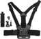 Action Camera Chest Strap, Adjustable Mobile Phone Chest Strap Bracket, Chest Mounting Strap with Action Camera Mounting Bracket Kit + Rotatable Mobile Phone Holder
