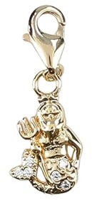 Depesche 11785-052 Charms Express yourself - Anhänger für Halsketten und Armband, Wassermann, vergoldet, als kleines Geschenk