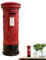 Tirelire en métal en forme de boîte aux lettres rouge - Design rétro et attrayant | Tirelire en métal de Londres, , amis, hommes et adultes, originale et décoration de la maison
