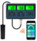 YIYEGO WIFI pH Monitor Feuchtigkeit 7 in 1 Temp/ORP/TDS/EC/CF Wasserqualität Tester, kontinuierliche Überwachung PPM Meter für Aquarien, Hydroponik, Pools Tanks