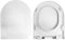Copriwater Sedile Wc compatibile con LINK FLAMINIA, In Plastica Termoindurente Avvolgente,Colore Bianco MADE IN ITALY CHIUSURA AMMORTIZZATA E SGANCIO RAPIDO