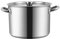 SGKOMN Pentole da brodo, casseruola Grande e Profonda in Acciaio Inox per induzione, pentola per zuppa, conduzione Rapida del Calore, 5 Misure, Argento, 30 litres