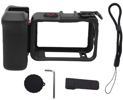 RASTKY Handle Grip Kit, Aluminum Alloy Street Grip Kit, Quick Releases Street Photography Handle with 1/4 Threaded Hole for Tripod Selfie Stick