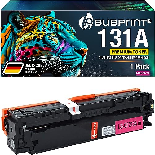 Bubprint Toner kompatibel als Ersatz für HP 131A CF213A für Laserjet Pro 200 Color MFP m276nw M276n M251n M251nw Magenta