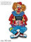 Wandbild Musikclown, Höhe ca. 53 cm, Wand-Deko, Dekoration