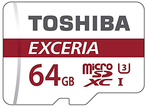 Toshiba EXCERIA M302-EA Micro SDXC 64GB UHS-I Klasse 10 Speicherkarte (bis zu 90MB/s lesen)