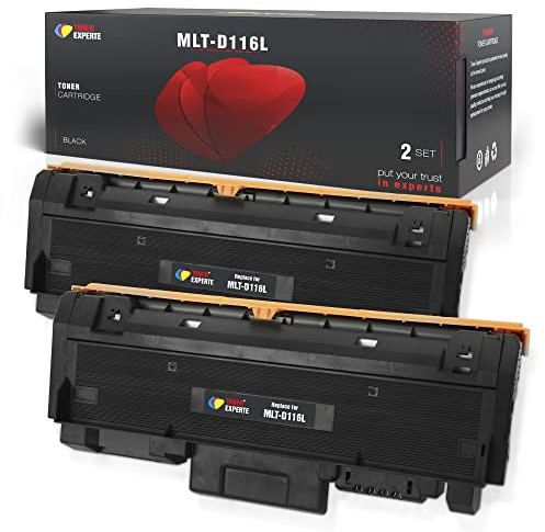 Toner Experte Kompatibel für Samsung MLT-D116L MLT-D116S Schwarz Tonerkartusche Ersatz für D116L D116S für Xpress SL M2675FN M2825DW M2825ND M2835DW M2875FD M2885FW Druckerpatronen 2er-Pack
