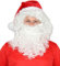 3-teiliges Weihnachtsmann Set - Perücke Bart Brille - für Dein Nikolaus Kostüm