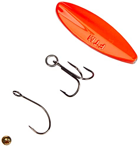 FTM Unisex – Erwachsene 10C5200283C10 Tornad-Inline Spoon-Forellenblinker zum Spinnfischen auf Forellen, Blinker zum Spinnangeln, Durchlaufblinker, Gewicht:7.5g, Farbe:Black/UV orange, Bunt, Normal