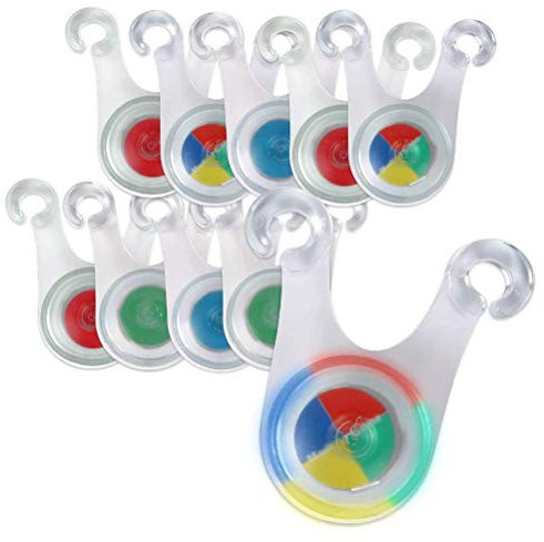 Leikar Camping Hanging Lamp, 10Pcs Waterproof LED Tent String Rope Guard Lights Mini Outdoor Camping Warning Safety Lamp