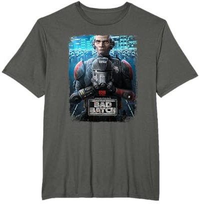Star Wars The Bad Batch Echo Character Poster T-Shirt