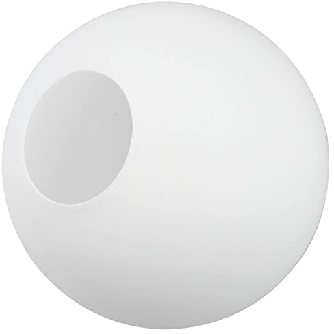 FRCOLOR Globe en Verre Givré Abat- Jour Abat Jour en Verre Cylindrique Installateur Ouverture Lumière Luminaire Remplacement Globe Blanc 1