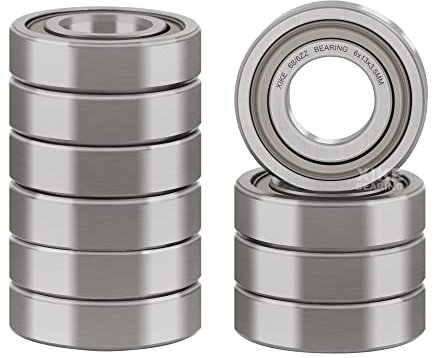 XiKe 10 Stück 686ZZ Mini Kugellager 6x13x5mm Chromstahl und Vorgeschmiert, 686-2Z Rillenkugellager mit Doppelter Metalldichtung.