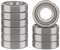 XiKe 10 Stück 686ZZ Mini Kugellager 6x13x5mm Chromstahl und Vorgeschmiert, 686-2Z Rillenkugellager mit Doppelter Metalldichtung.