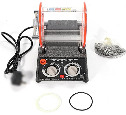 Poliermaschinen, Schmuck Poliermaschine, Poliertrommel, 220 V Schmuck Rotations-Tumbler-Polierer, Schmuck Polierautomat, 3 kg Fassungsvermögen