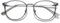 MAGIMODAC Damen Computerbrille Blaulichtfilter Brille Runde Nerd Brillen ohne Sehnstärke Blockieren Blaue Licht von PC TV Handy (Grau)