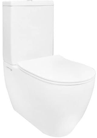 VASO MONOBLOCCO GRETA FILO MURO RIMLESS C/CASSETTA E SEDILE